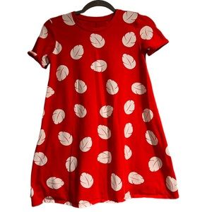 d i s n e y • red & white floral printed ‘Lilo’ shift dress